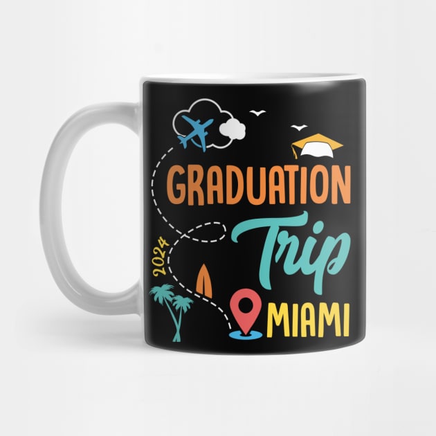 Graduation celebration Miami Trip 2024 Gift For Men Women by tearbytea